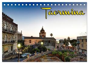 Taormina zur blauen Stunde (Tischkalender 2024 DIN A5 quer), CALVENDO Monatskalender von Schneider,  Jens