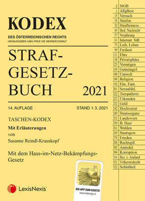 Taschen-Kodex Strafgesetzbuch 2021 von Doralt,  Werner, Reindl-Krauskopf,  Susanne
