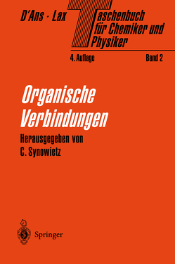Taschenbuch für Chemiker und Physiker von D'Ans,  Jean, Lax,  Ellen, Synowietz,  Claudia
