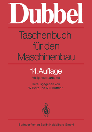 Taschenbuch für den Maschinenbau von Dubbel,  Heinrich, Sass,  Friedrich