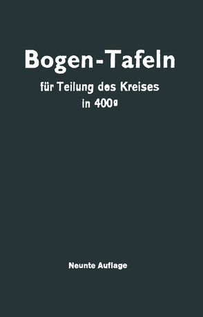 Taschenbuch zum Abstecken von Kreisbogen von Höfer,  Max, Streble,  Jürgen