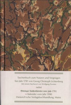 Taschenbuch zum Nutzen und Vergnügen für das Jahr 1781 von Chodowiecki,  D, Lichtenberg,  Georg Ch, Promies,  Wolfgang