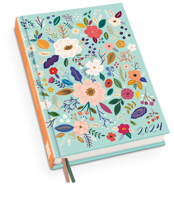 Blumenwiese Taschenkalender 2024 – Blumen-Design – Terminplaner mit Wochenkalendarium – Format 11,3 x 16,3 cm
