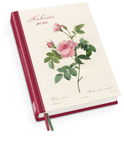 Redoutés Rosen Taschenkalender 2024 ‒ Terminplaner mit Wochenkalendarium ‒ Format 11,3 x 16,3 cm von Redouté,  Pierre-Joseph