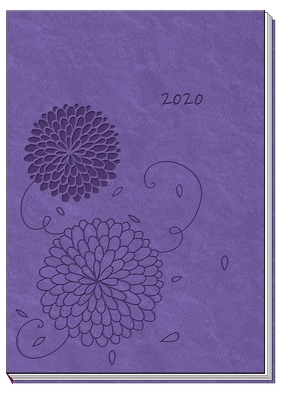 Taschenkalender A6 Soft Touch „Blumen“ 2020