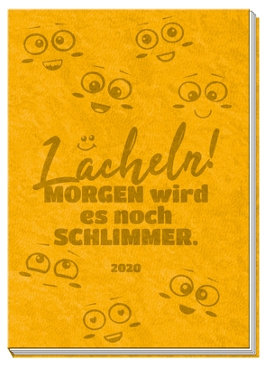 Taschenkalender A6 Soft Touch „Lächeln“ 2020