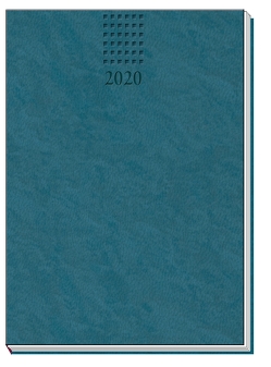 Taschenkalender A6 Soft Touch „Petrol“ 2020
