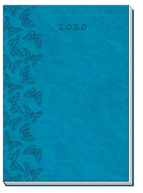 Taschenkalender A6 Soft Touch „Schmetterling“ 2020