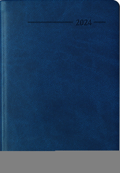 Taschenkalender Buch Tucson blau 2024 – Büro-Kalender – 8×11,5 cm – 1 Woche 2 Seiten – 144 Seiten – Notiz-Heft – Alpha Edition