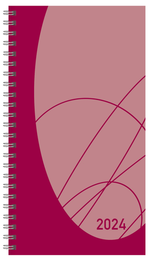 Taschenkalender Modus XL Flexi Colourlux berry 2024 von Korsch Verlag