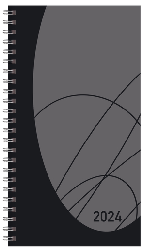 Taschenkalender Modus XL Flexi Colourlux schwarz 2024 von Korsch Verlag