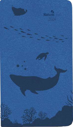 Taschenkalender Nature Line Ocean 2024 – Taschen-Kalender 9×15,6 cm – 1 Woche 2 Seiten – 128 Seiten – Umwelt-Kalender – mit Hardcover – Alpha Edition