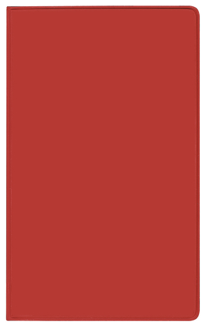 Taschenkalender Saturn Leporello PVC rot 2023 von Korsch Verlag