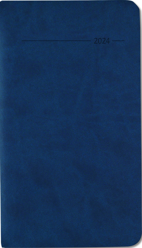 Taschenkalender Tucson blau 2024 – Büro-Kalender 9×15,6 cm – 1 Woche 2 Seiten – 128 Seiten – mit weichem Tucson-Einband – Alpha Edition