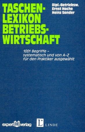Taschenlexikon Betriebswirtschaft von Hache,  Ernst, Sander,  Heinz