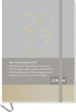 Taschenplaner 2023 (Streifen) von Groh Verlag