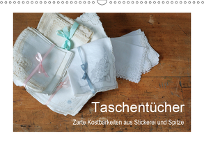 Taschentücher – zarte Kostbarkeiten aus Stickerei und Spitze (Wandkalender 2019 DIN A3 quer) von Take,  Friederike