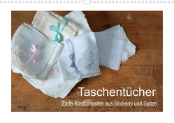Taschentücher – zarte Kostbarkeiten aus Stickerei und Spitze (Wandkalender 2023 DIN A3 quer) von Take,  Friederike
