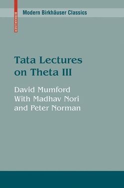 Tata Lectures on Theta von Mumford,  David, Nori,  Madhav, Norman,  Peter