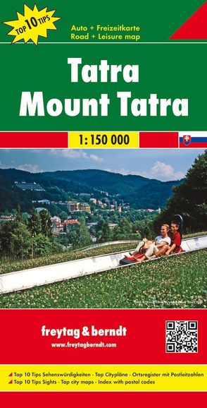 Tatra, Autokarte 1:150.000 von Freytag-Berndt und Artaria KG