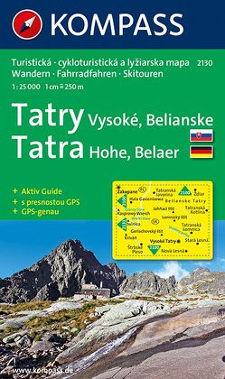 Tatry Vysoké – Belianske- Hohe – Belaer Tatra von KOMPASS-Karten GmbH