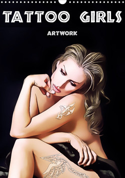 Tattoo Girls – Artwork (Wandkalender 2023 DIN A3 hoch) von Brunner-Klaus,  Liselotte