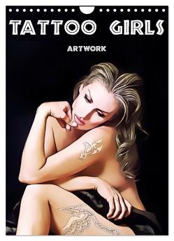 Tattoo Girls – Artwork (Wandkalender 2024 DIN A4 hoch), CALVENDO Monatskalender von Brunner-Klaus,  Liselotte