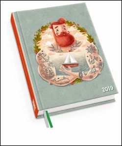 Tattoo-Seemann Taschenkalender 2019 – Terminplaner mit Wochenkalendarium – Format 11,3 x 16,3 cm von DUMONT Kalenderverlag, Macho,  Adrian