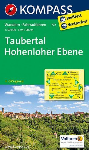 KOMPASS Wanderkarte Taubertal – Hohenloher Ebene von KOMPASS-Karten GmbH