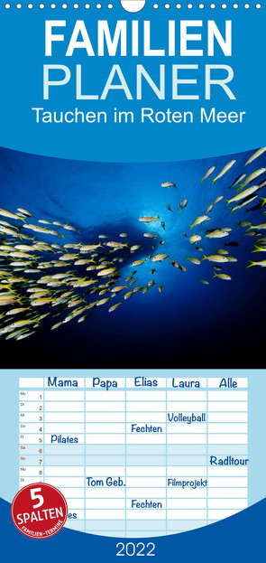 Familienplaner Tauchen im Roten Meer 2022 (Wandkalender 2022 , 21 cm x 45 cm, hoch) von Strozynski,  Bartosz