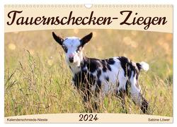 Tauernschecken-Ziegen (Wandkalender 2024 DIN A3 quer), CALVENDO Monatskalender von Löwer,  Sabine