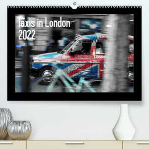 Taxis in London (Premium, hochwertiger DIN A2 Wandkalender 2022, Kunstdruck in Hochglanz) von Silberstein,  Reiner