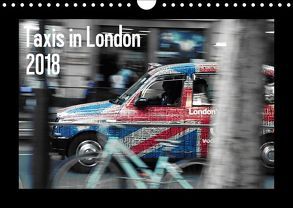 Taxis in London (Wandkalender 2018 DIN A4 quer) von Silberstein,  Reiner