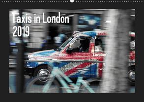 Taxis in London (Wandkalender 2019 DIN A2 quer) von Silberstein,  Reiner