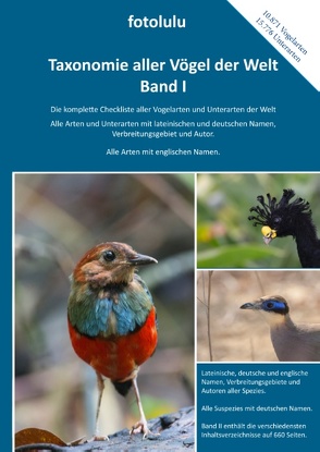 Taxonomie aller Vögel der Welt – Band I von fotolulu