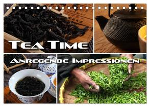 Tea Time – anregende Impressionen (Tischkalender 2024 DIN A5 quer), CALVENDO Monatskalender von Bleicher,  Renate