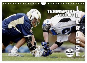 Teamsport Lacrosse – Face-off (Wandkalender 2024 DIN A4 quer), CALVENDO Monatskalender von Bleicher,  Renate