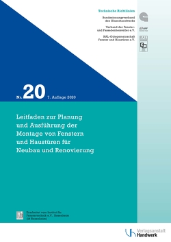 Technische Richtlinien des Glaserhandwerks / Technische Richtlinie des Glaserhandwerks Nr. 20