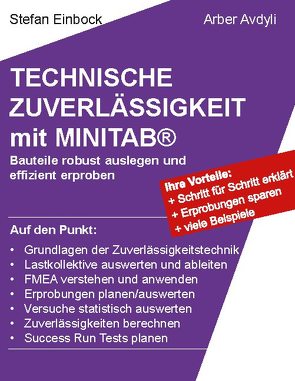 Technische Zuverlässigkeit mit MINITAB® von Avdyli,  Arber, Einbock,  Stefan