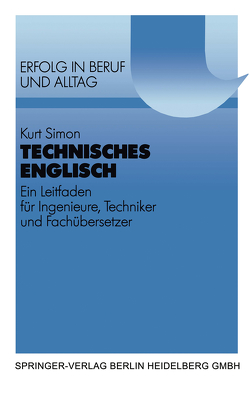 Technisches Englisch von Simon,  Kurt