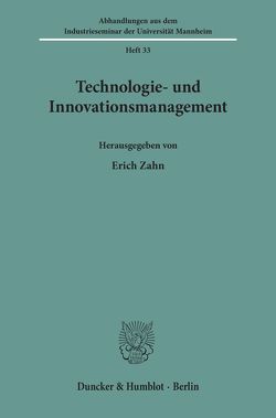 Technologie- und Innovationsmanagement. von Zahn,  Erich