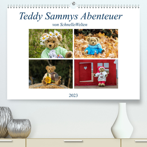 Teddy Sammys Abenteuer (Premium, hochwertiger DIN A2 Wandkalender 2023, Kunstdruck in Hochglanz) von SchnelleWelten