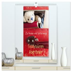 Teddybären Abenteuer – Zu Hause und Unterwegs (hochwertiger Premium Wandkalender 2024 DIN A2 hoch), Kunstdruck in Hochglanz von 75tiks,  75tiks