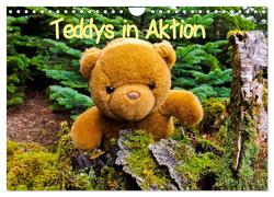 Teddys in Aktion (Wandkalender 2024 DIN A4 quer), CALVENDO Monatskalender von Sigwarth,  Karin