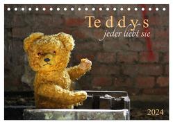 Teddys…jeder liebt sie (Tischkalender 2024 DIN A5 quer), CALVENDO Monatskalender von SchnelleWelten,  SchnelleWelten