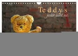 Teddys…jeder liebt sie (Wandkalender 2024 DIN A4 quer), CALVENDO Monatskalender von SchnelleWelten,  SchnelleWelten