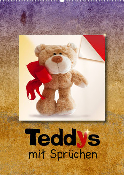 Teddys mit Sprüchen (Wandkalender 2023 DIN A2 hoch) von Joy,  Iboneby