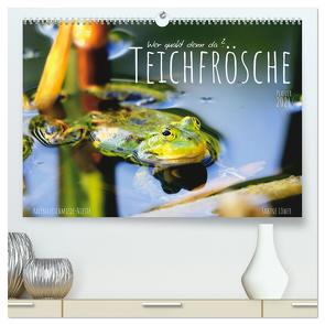 Teichfrösche (hochwertiger Premium Wandkalender 2024 DIN A2 quer), Kunstdruck in Hochglanz von Löwer,  Sabine