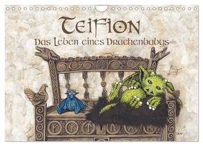 TEIFION Das Leben eines Drachenbabys (Wandkalender 2024 DIN A4 quer), CALVENDO Monatskalender von Uhl,  Ruth