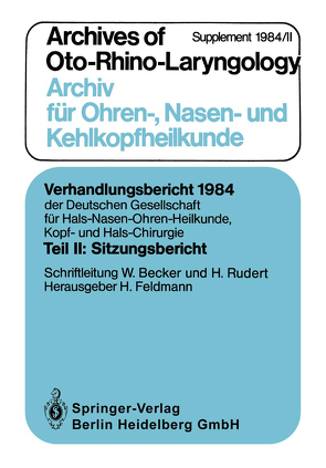 Teil II: Sitzungsbericht von Becker,  W., Rudert,  H.